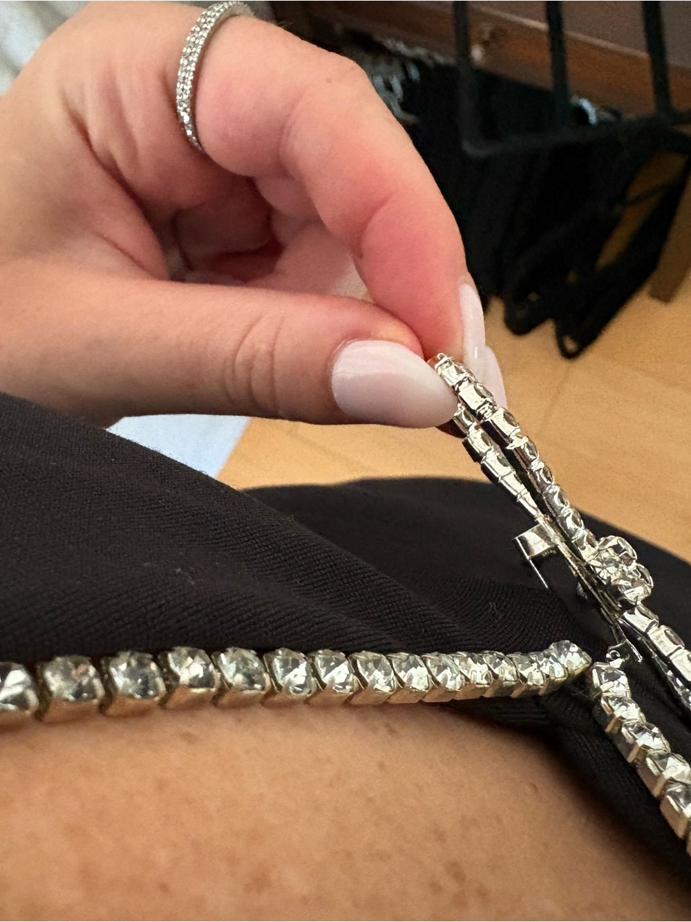 Black Rhinestone-Trim mini - Picture 4 of 4